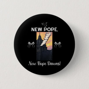 New Pope Design _ Catholic Vatican Christian Faith 2 Inch Round Button