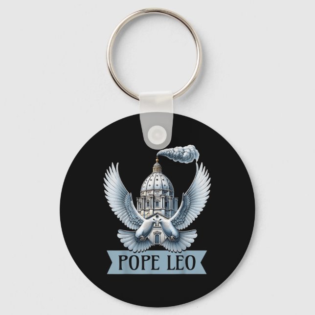 New Pope Leo 2025  Keychain (Front)
