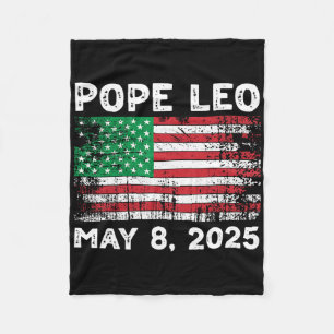 New Pope Leo Fleece Blanket