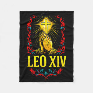 New Pope Leo Xiv  Fleece Blanket