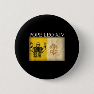 New Pope Leo Xiv Robert Francis Prevost Vatican Fl 2 Inch Round Button