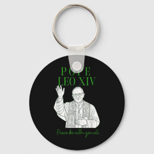New Pope Leon Xiv Papa Christian, Habemus Papam Keychain