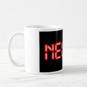 New PR Running Milestone Red Neon Digital Effect Coffee Mug