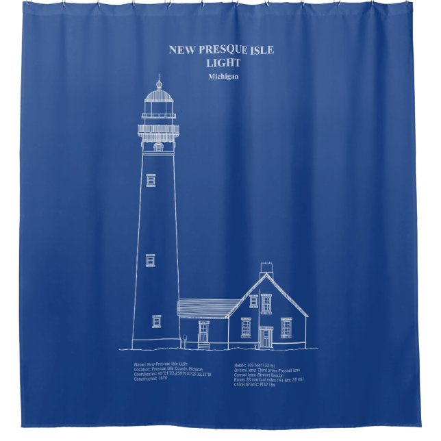 New Presque Isle Lighthouse - Michigan - AD (Front)