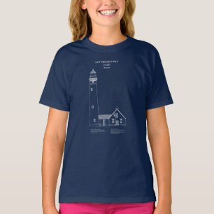 New Presque Isle Lighthouse - Michigan - AD T-Shirt