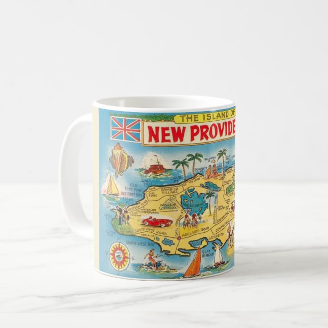 New Providence - Nassau Map Mug (Front Left)