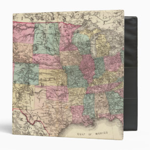 New rail road map of the United States Binder
