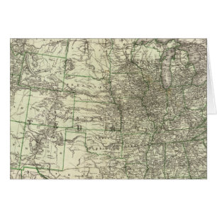 New railroad map of the United States 2