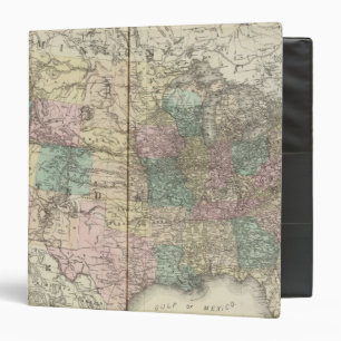 New railroad map of the United States Binder