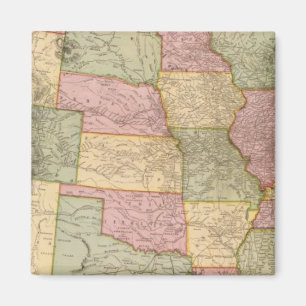New Railroad Map of the United States Magnet