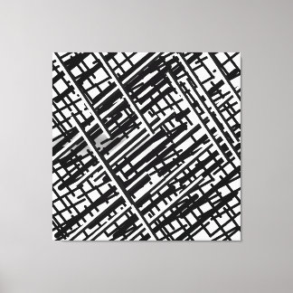 New random black lines design,lines, random lines, canvas print