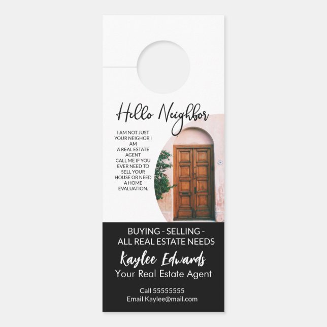 New Real Estate Agent door hanger (Front)
