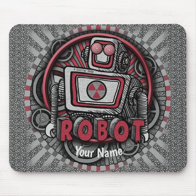 New Republic Robot  Mouse Pad  (Front)