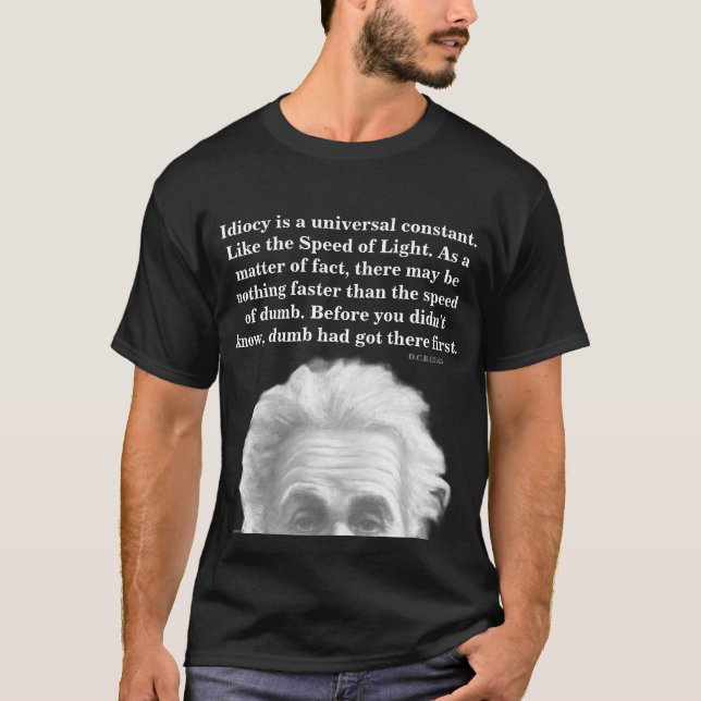 "New Revelations", Einstein, funny, humor T-Shirt (Front)