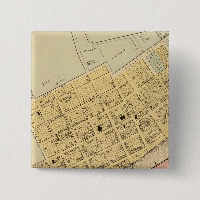 New Richmond, Ohio 2 Inch Square Button (Front)