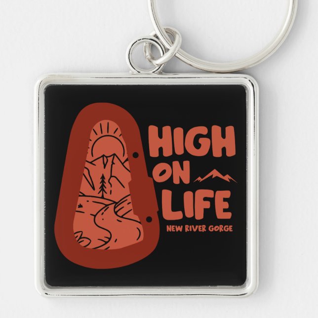 New River Gorge Alpinism USA Keychain (Front)