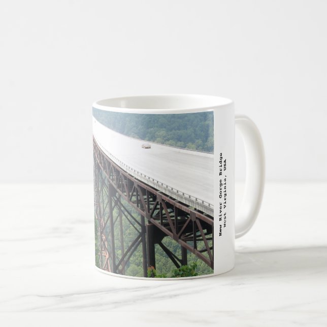 New River Gorge Bridge, Virginie-Occidentale, Mug (Devant droit)