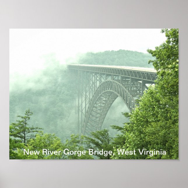 New River Gorge Bridge WVa Poster (Front)