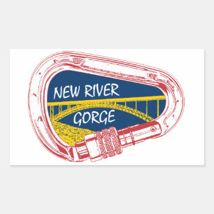 New River Gorge Climbing Carabiner Sticker