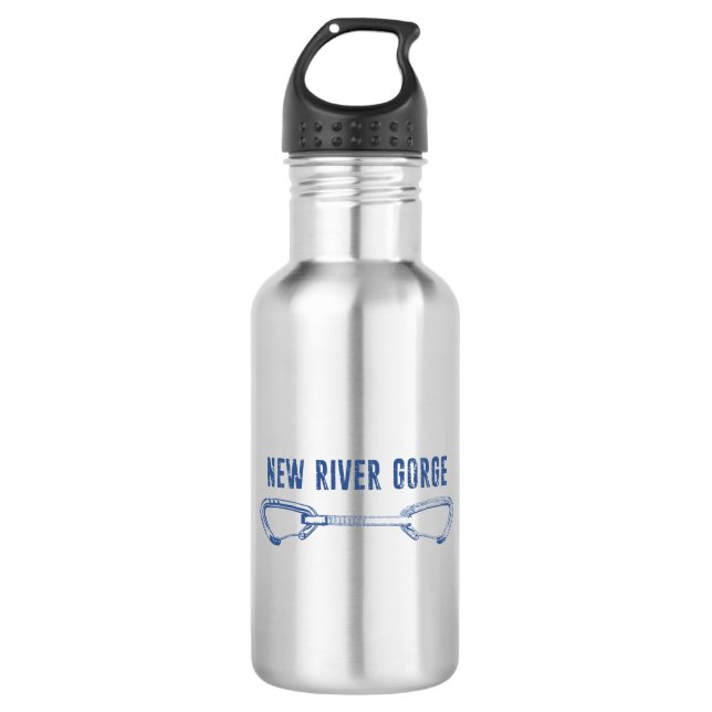 New River Gorge Climbing Quickdraw 532 Ml Water Bottle (Front)