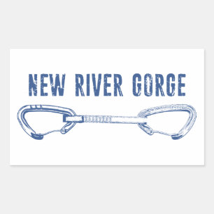 New River Gorge Climbing Quickdraw Sticker