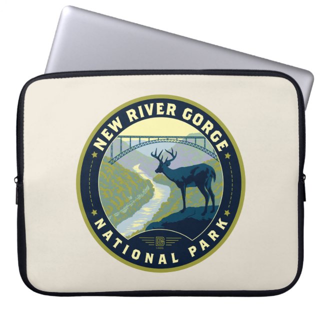 New River Gorge National Park Laptop Sleeve (Front)