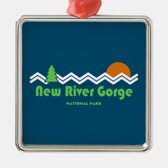 New River Gorge National Park Metal Ornament (Front)