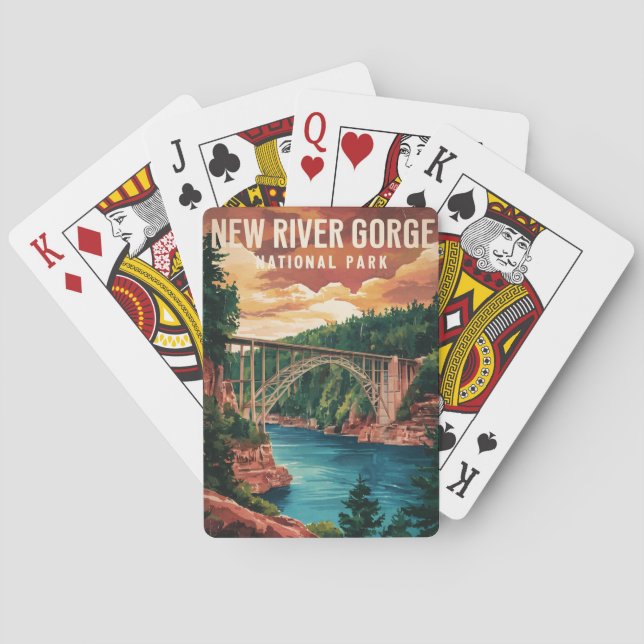 New River Gorge National Park & Preserve  Playing Cards (Back)