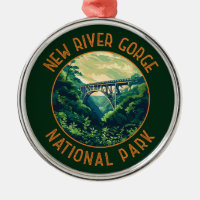 New River Gorge National Park Retro Distressed