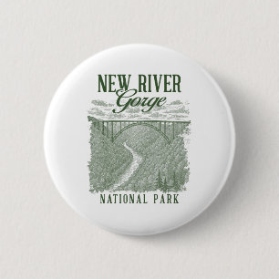 New River Gorge National Park Travelling Nature Ex 2 Inch Round Button
