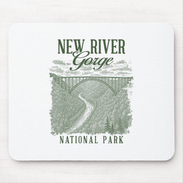 New River Gorge National Park Travelling Nature Ex Mouse Pad (Front)
