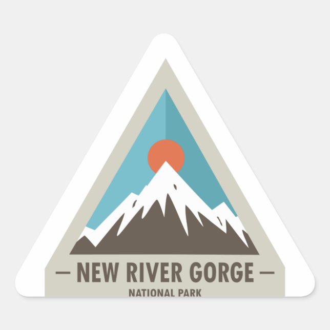 New River Gorge National Park Triangle Sticker (Front)