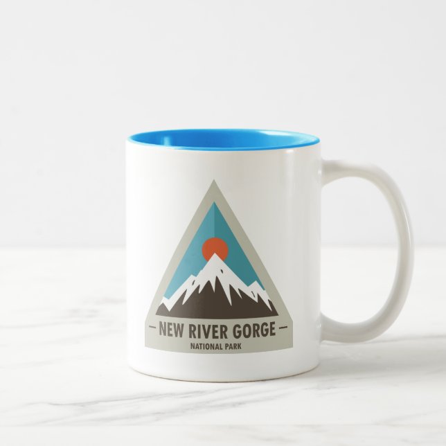 New River Gorge National Park Two-Tone Coffee Mug (Right)