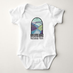 New River Gorge National Park West Virginia Bridge Baby Bodysuit