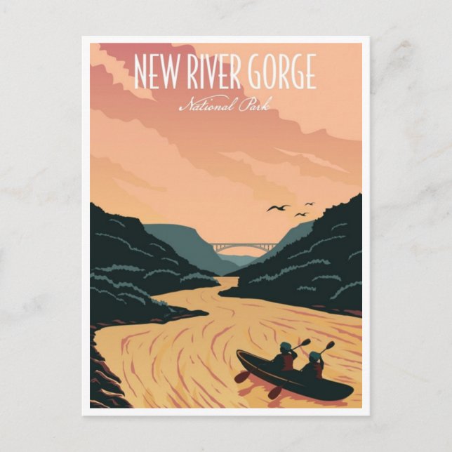 New River Gorge National Park West Virginia Bridge Postcard (Front)