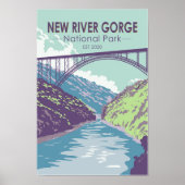 New River Gorge National Park West Virginia Bridge Poster (Front)