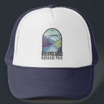 New River Gorge National Park West Virginia Bridge Trucker Hat<br><div class="desc">New River Gorge vector artwork design. The park is home to some of the country's best whitewater rafting and is also one of the most popular climbing areas on the East Coast.</div>
