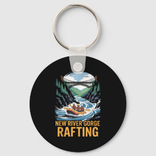 New River Gorge Rafting Whitewater Kayak Outdoor W Keychain