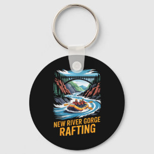 New River Gorge Rafting Whitewater Kayak Outdoor W Keychain