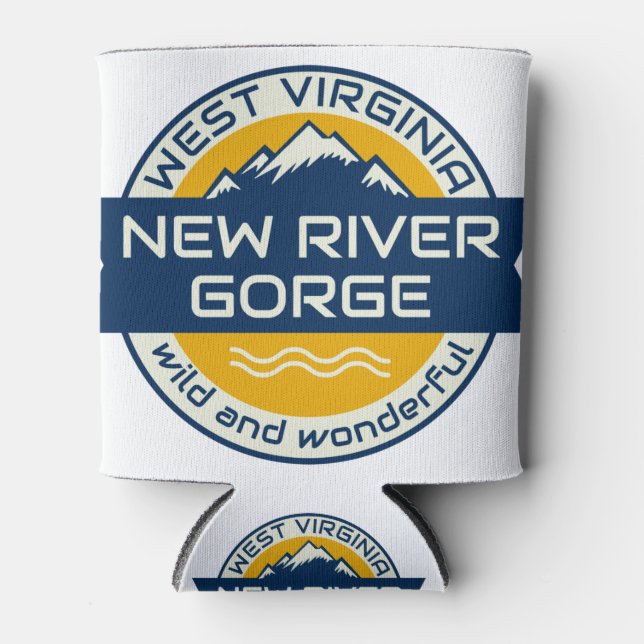 New River Gorge West Virginia Can Cooler (Front)