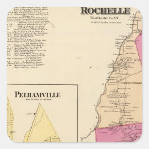 New Rochelle, Town Pelhamville Square Sticker