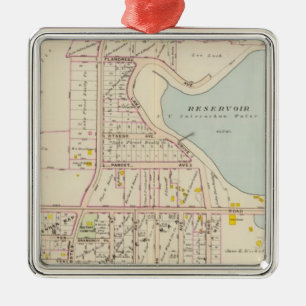New Rochelle ward 3, New York 2 Metal Ornament