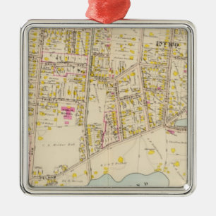 New Rochelle wards 1-2, New York Metal Ornament