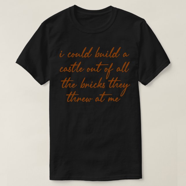 New Romantics Lyrics T-Shirt (Design Front)