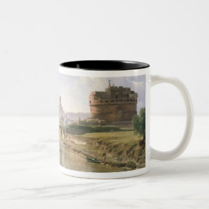 New Rome with the Castel Sant'Angelo Two-Tone Coffee Mug