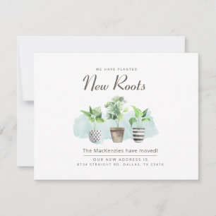 New Roots Moving New Address Announcement