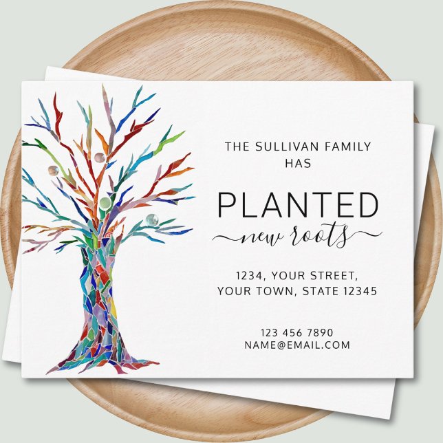 New Roots Tree Moving Announcement Postcard (Creator Uploaded)