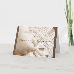 New Second Baby Card