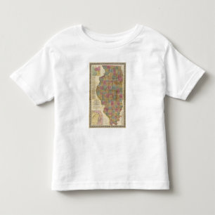 New sectional map of the state of Illinois 2 Toddler T-shirt