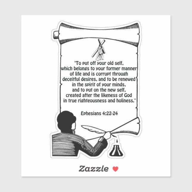 New self change Ephesians 4:22-24 Bible Quotes (Sheet)